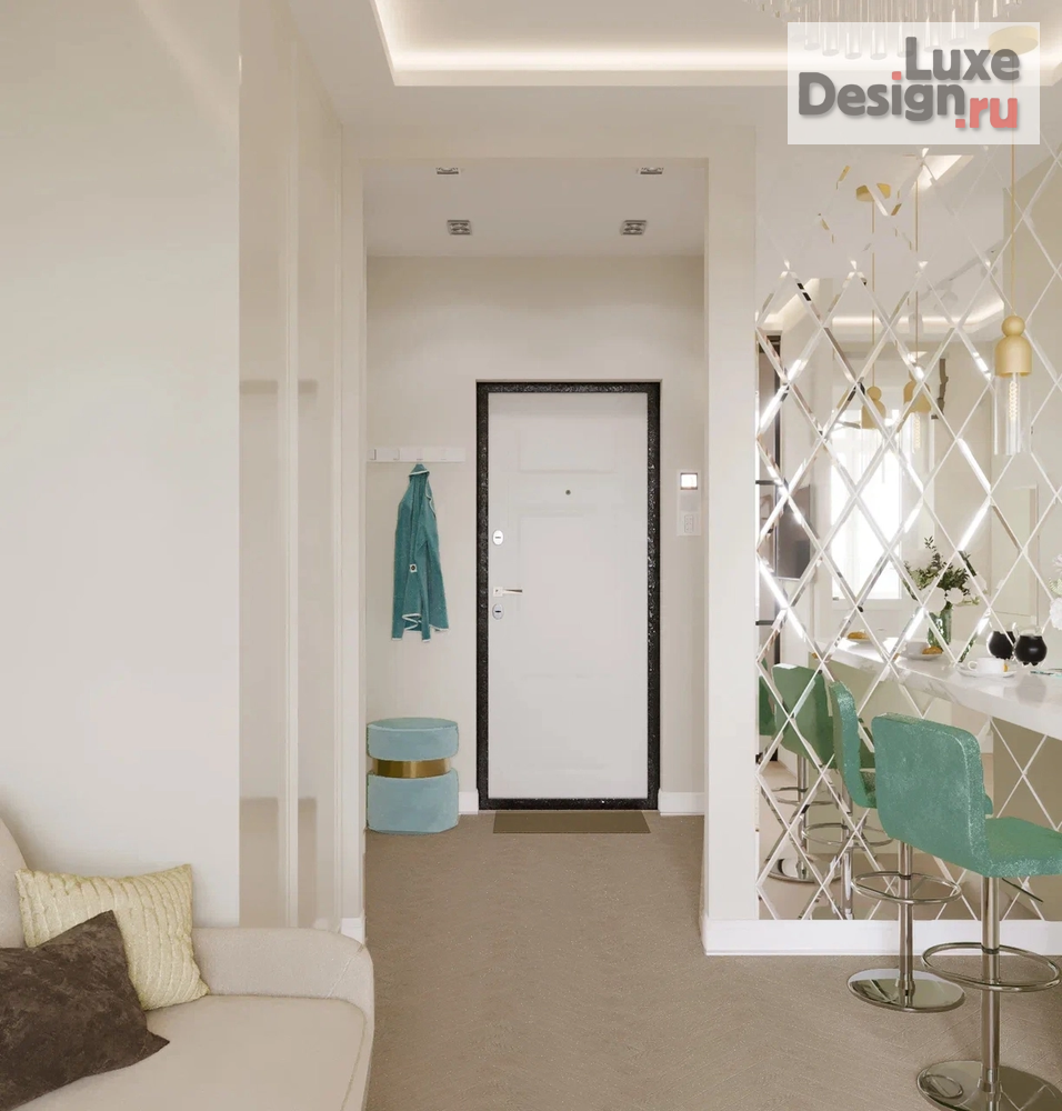 Дизайн интерьера однокомнатной квартиры "Дизайн интерьера квартиры ЖК "Вертикаль"" (фото 8)