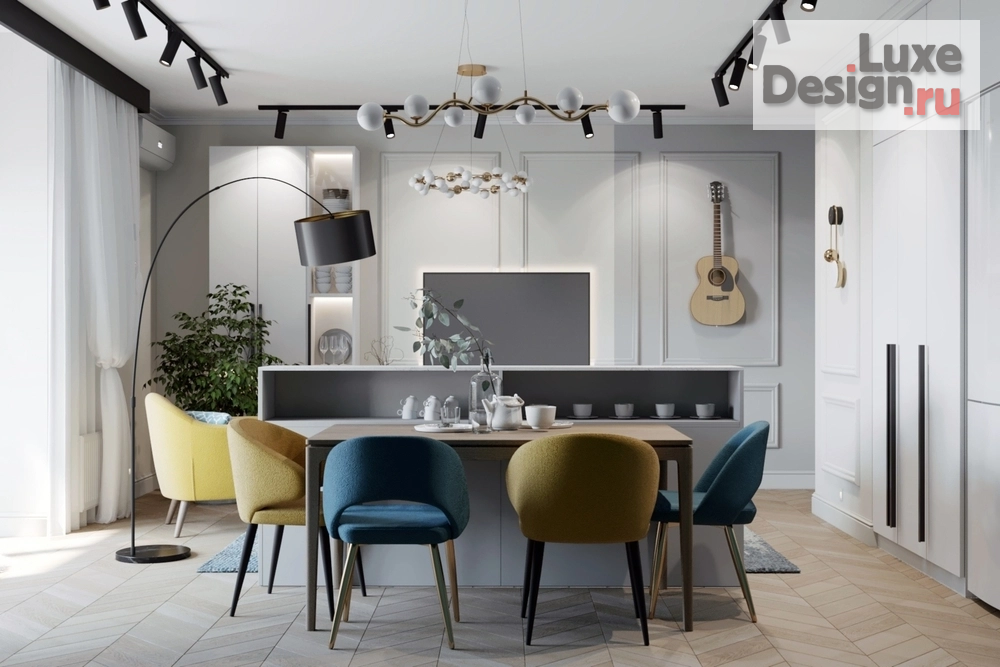 Дизайн интерьера четырехкомнатной квартиры "Дизайн интерьера квартиры ЖК "Первомайский"" (фото 7)