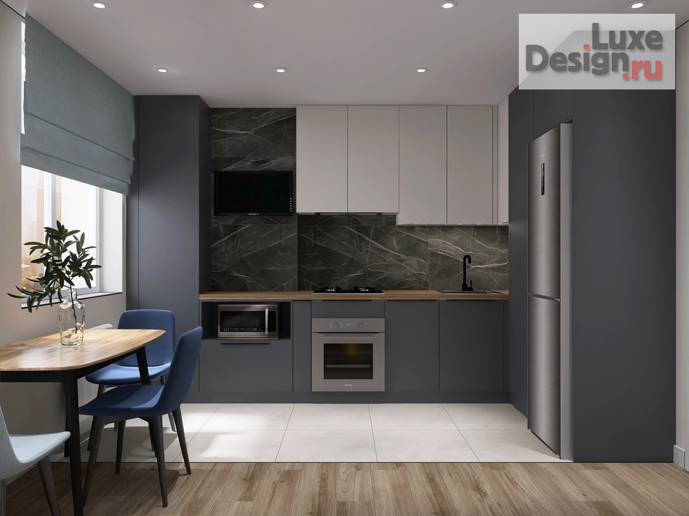 Дизайн интерьера двухкомнатной квартиры "Квартира на ул. Баженова" (фото 1)