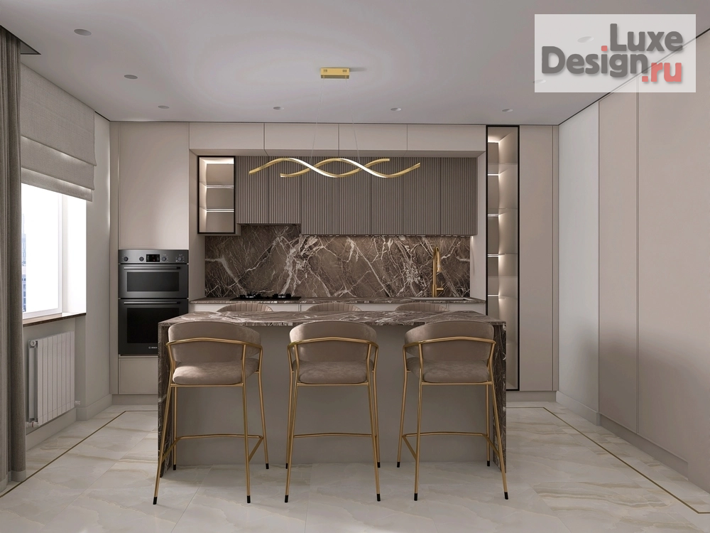 Дизайн интерьера четырехкомнатной квартиры "Квартира на Красноармейском проспекте" (фото 4)