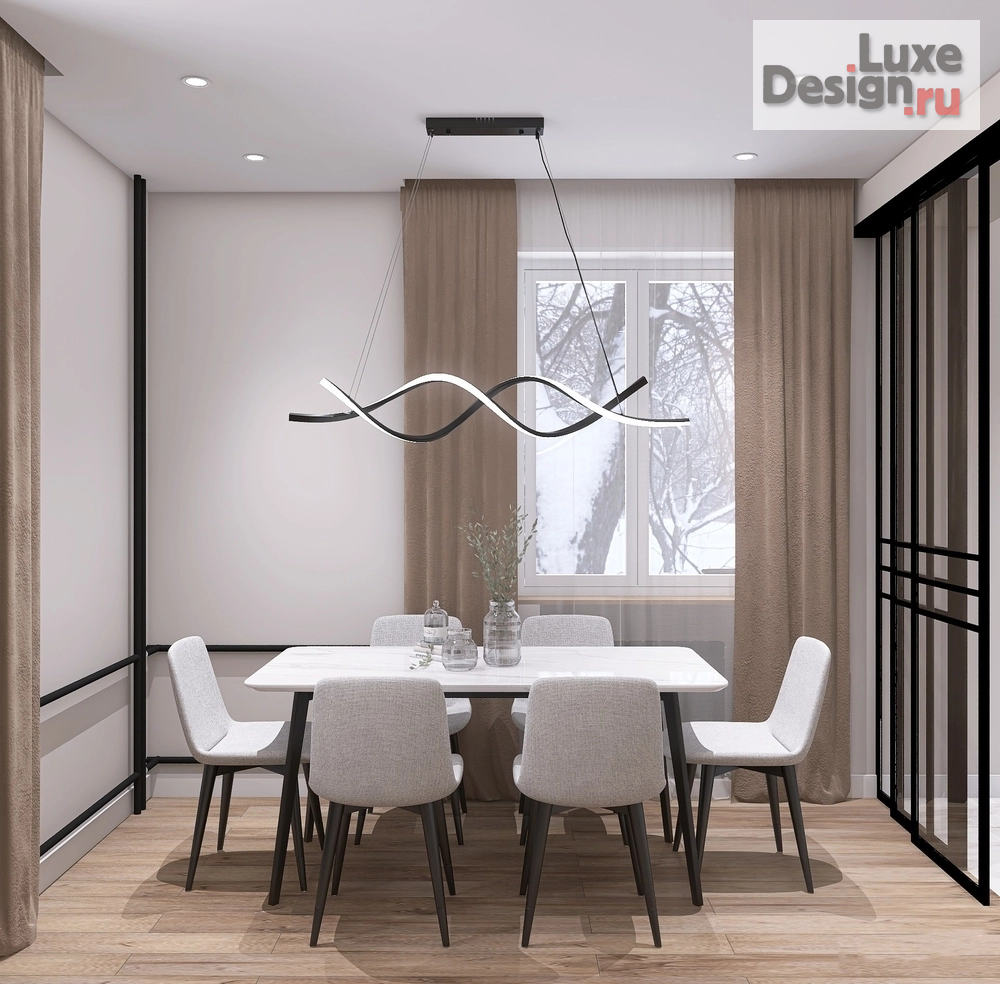 Дизайн интерьера двухкомнатной квартиры "Квартира на ул. Кутузова" (фото 5)