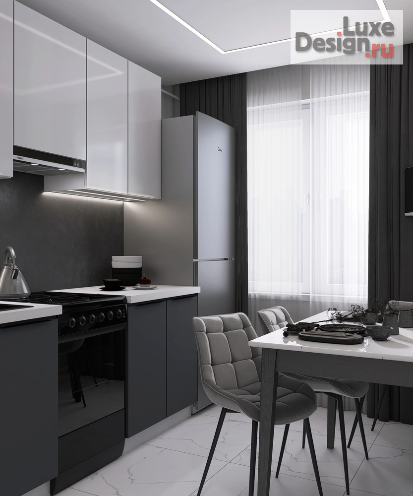 Дизайн интерьера кухни "Кухня на Новомосковском шоссе" (фото 1)