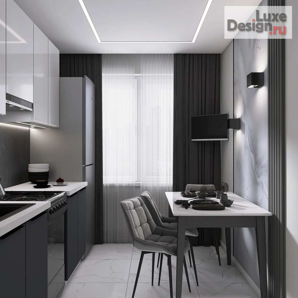 Дизайн интерьера кухни "Кухня на Новомосковском шоссе" (фото 3)