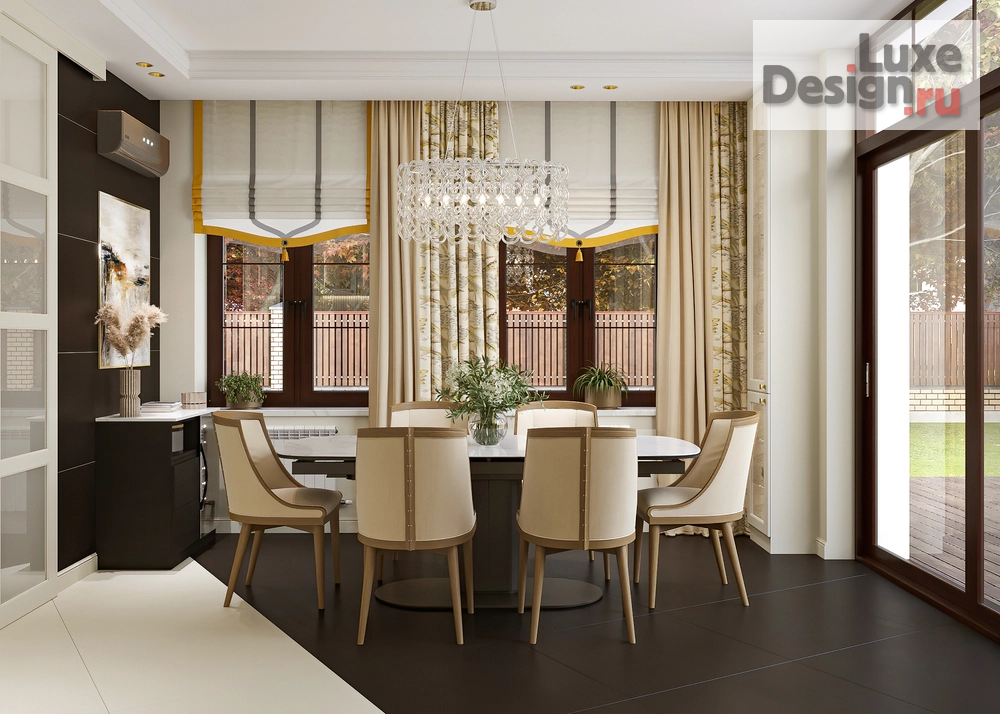 Дизайн интерьера коттеджа "Дом на берегу реки" (фото 1)