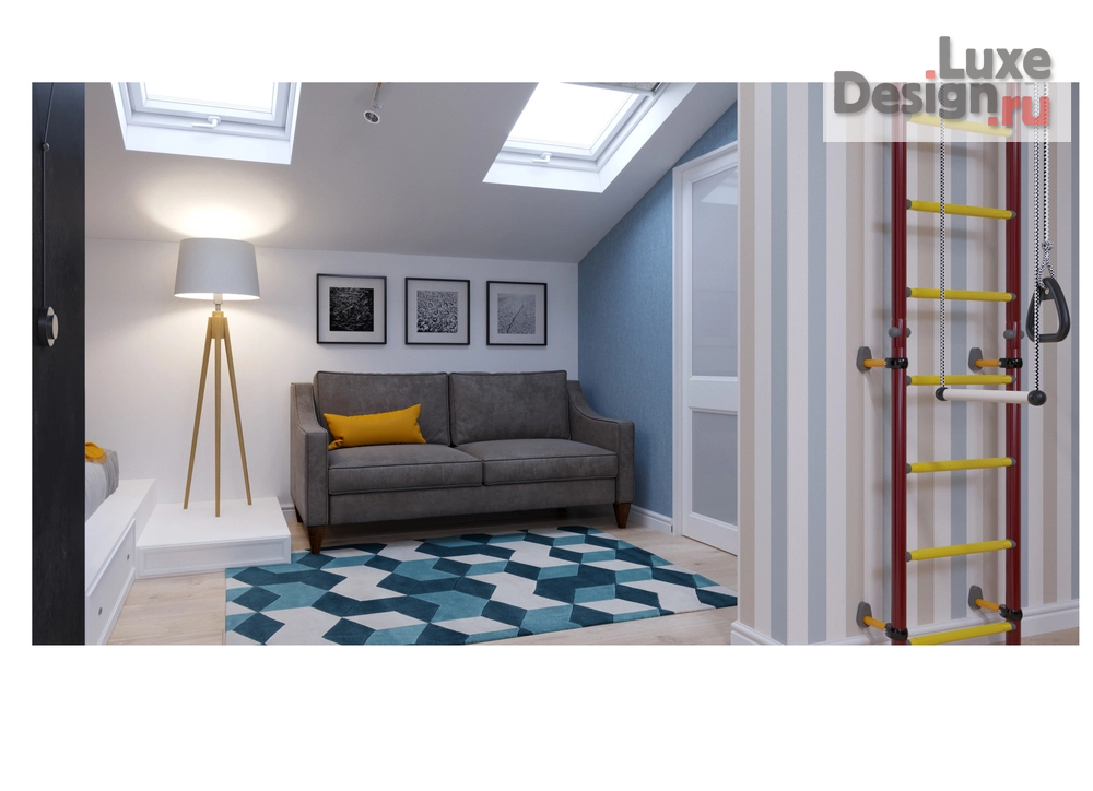 Дизайн интерьера коттеджа "Дом на берегу реки" (фото 12)