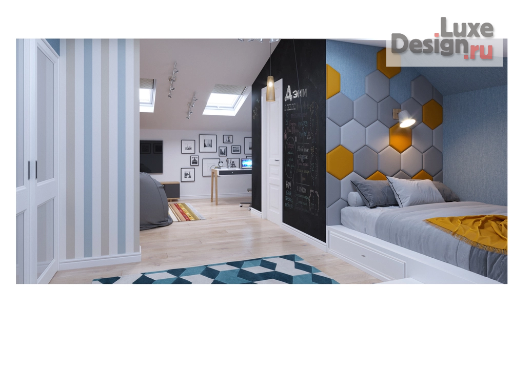 Дизайн интерьера коттеджа "Дом на берегу реки" (фото 13)