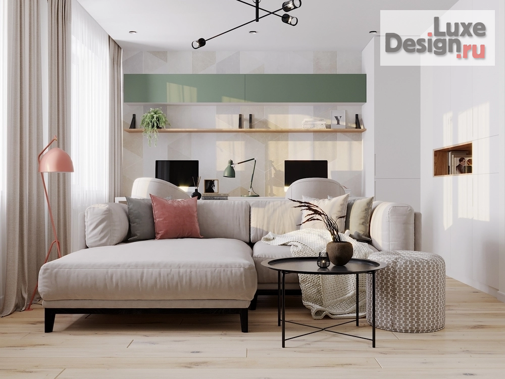 Дизайн интерьера двухкомнатной квартиры "Проект "Туканы рулят"" (фото 6)