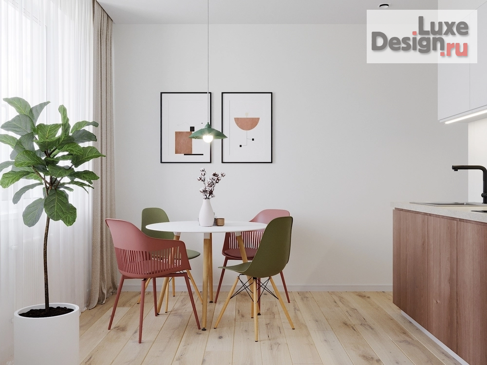 Дизайн интерьера двухкомнатной квартиры "Проект "Туканы рулят"" (фото 2)