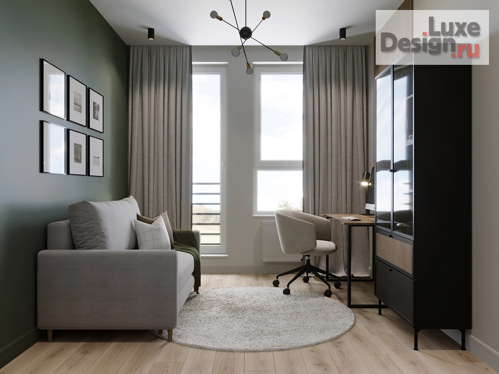 Дизайн интерьера двухкомнатной квартиры "Квартира 58 м2, Одинцово, ЖК Равновесие" (фото 12)