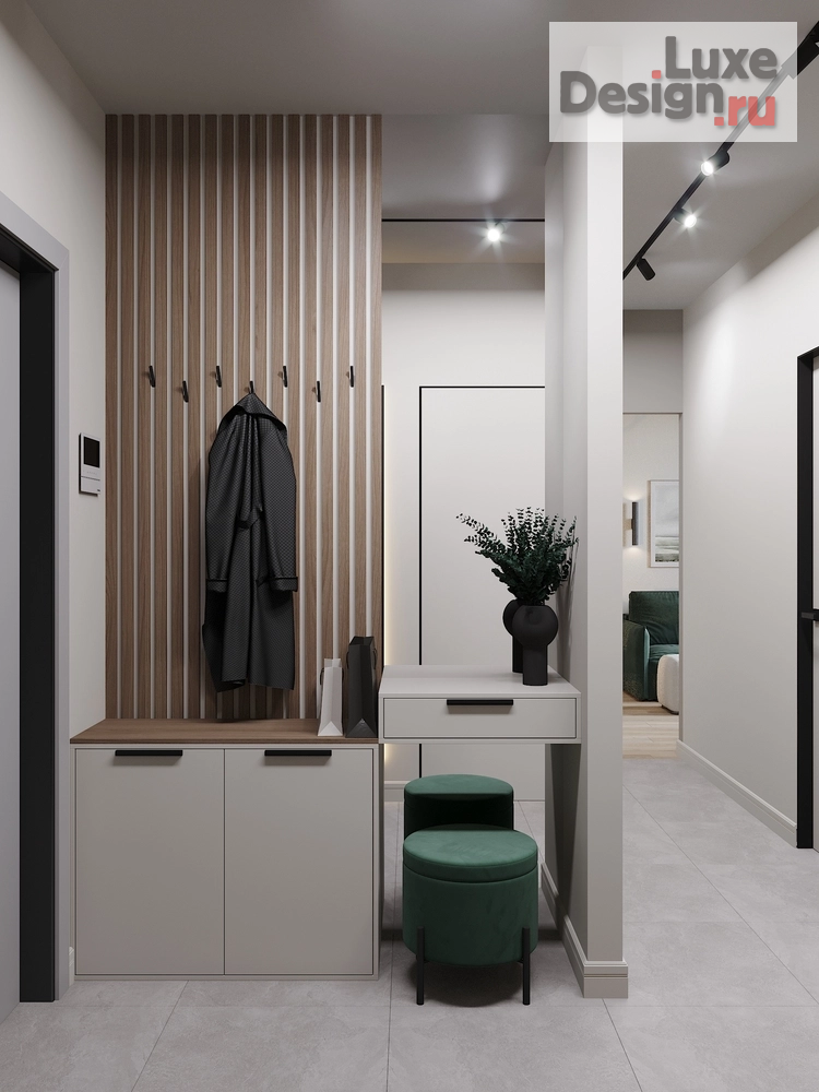 Дизайн интерьера двухкомнатной квартиры "Квартира 58 м2, Одинцово, ЖК Равновесие" (фото 2)