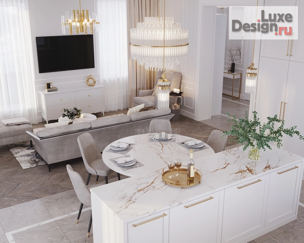 Дизайн интерьера частного дома "Проект "Во всём блеске"" (фото 1)