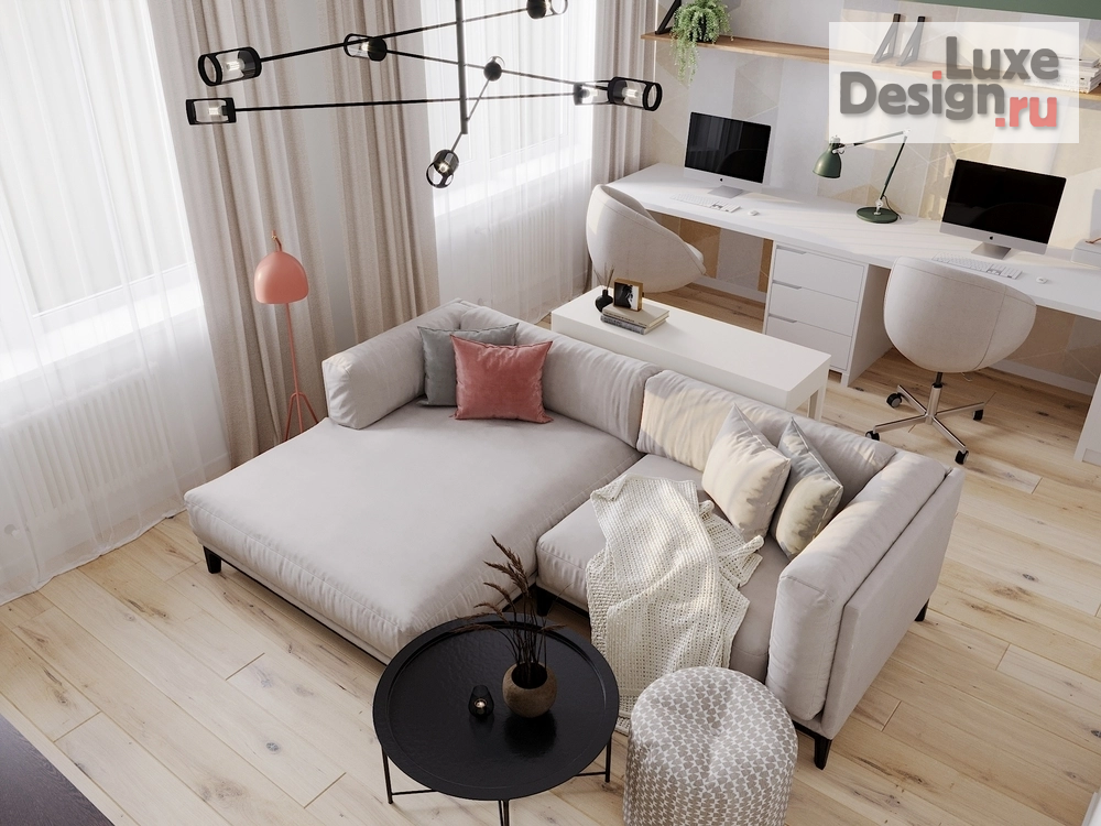 Дизайн интерьера двухкомнатной квартиры "Проект "Туканы рулят"" (фото 10)